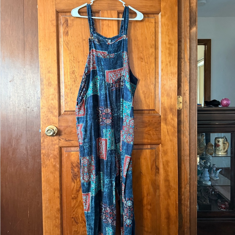 Bohemian Patchwork Jumpsuit